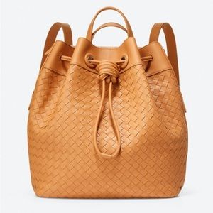 Cole Haan woven drawstring backpack, like new